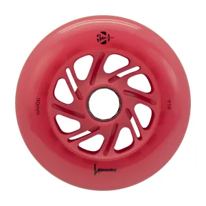 Luminous LED Inline Wheels 110mm/85a - Red/Red - Sold by the Single Wheel