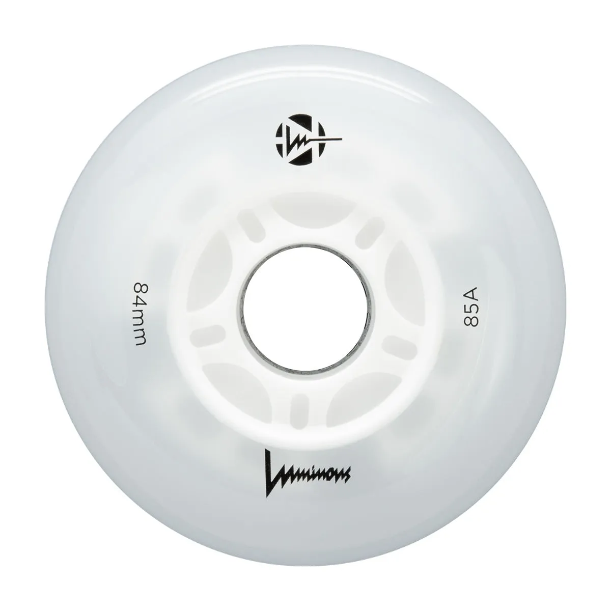 Luminous LED Inline Wheels 84mm/85a - White - Sold by the Single Wheel