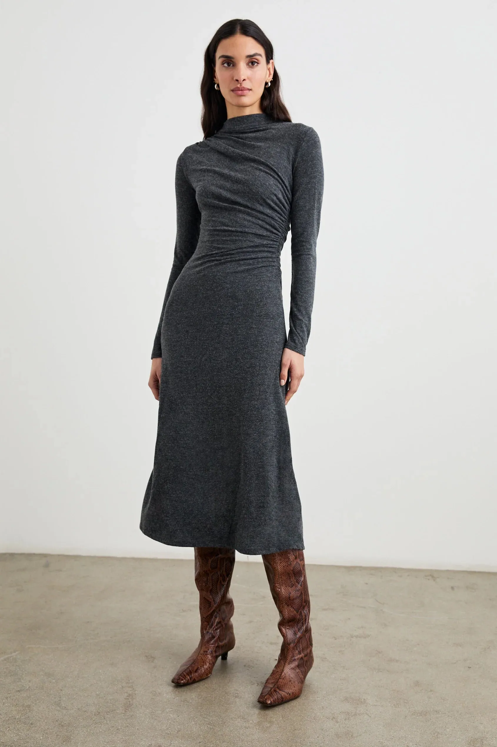 Margaret Dress Charcoal