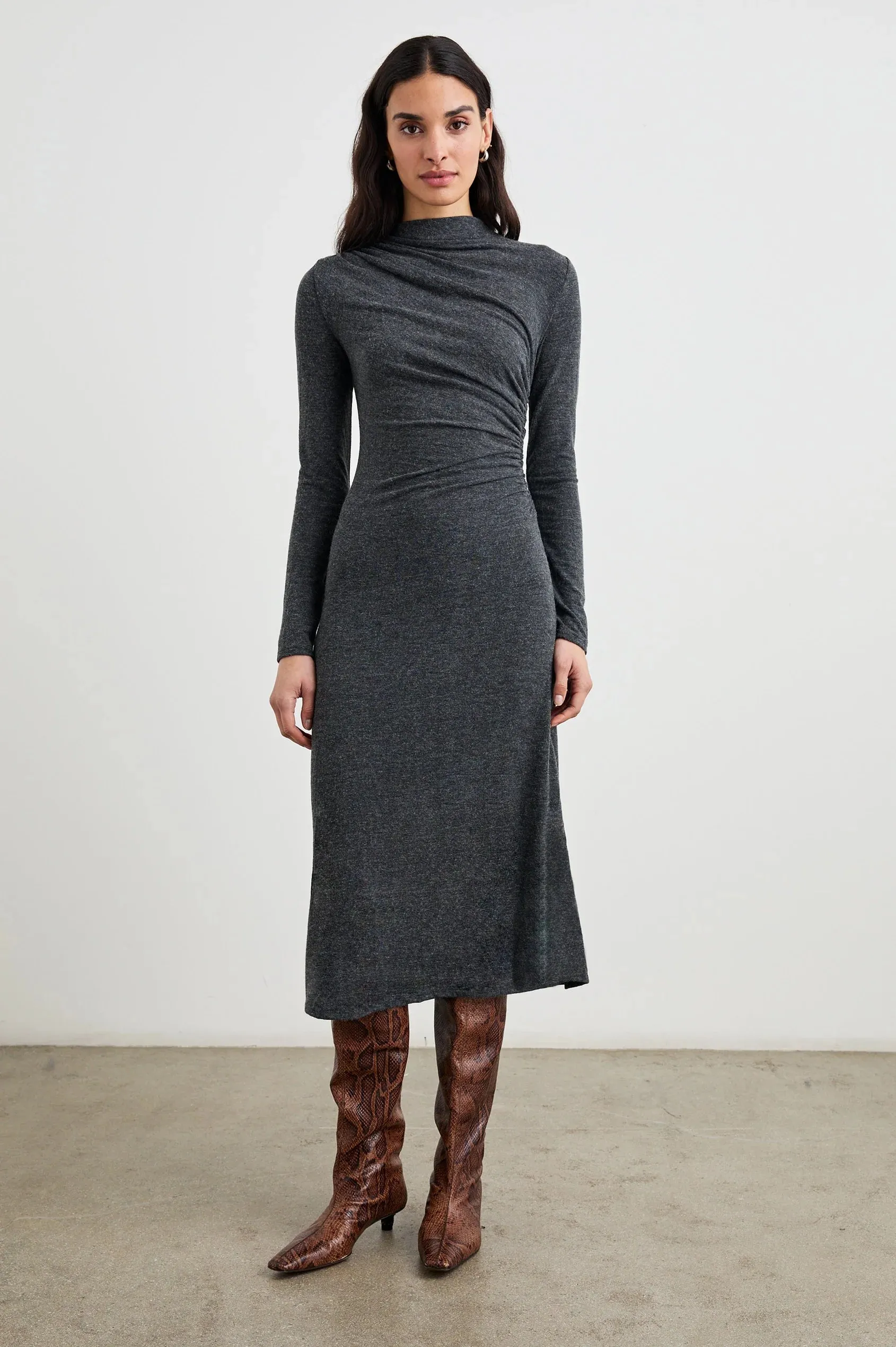 Margaret Dress Charcoal