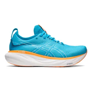 Men's Asics Gel-Nimbus 25, Island Blue/Sun Peach, 7.5 4E Extra Wide