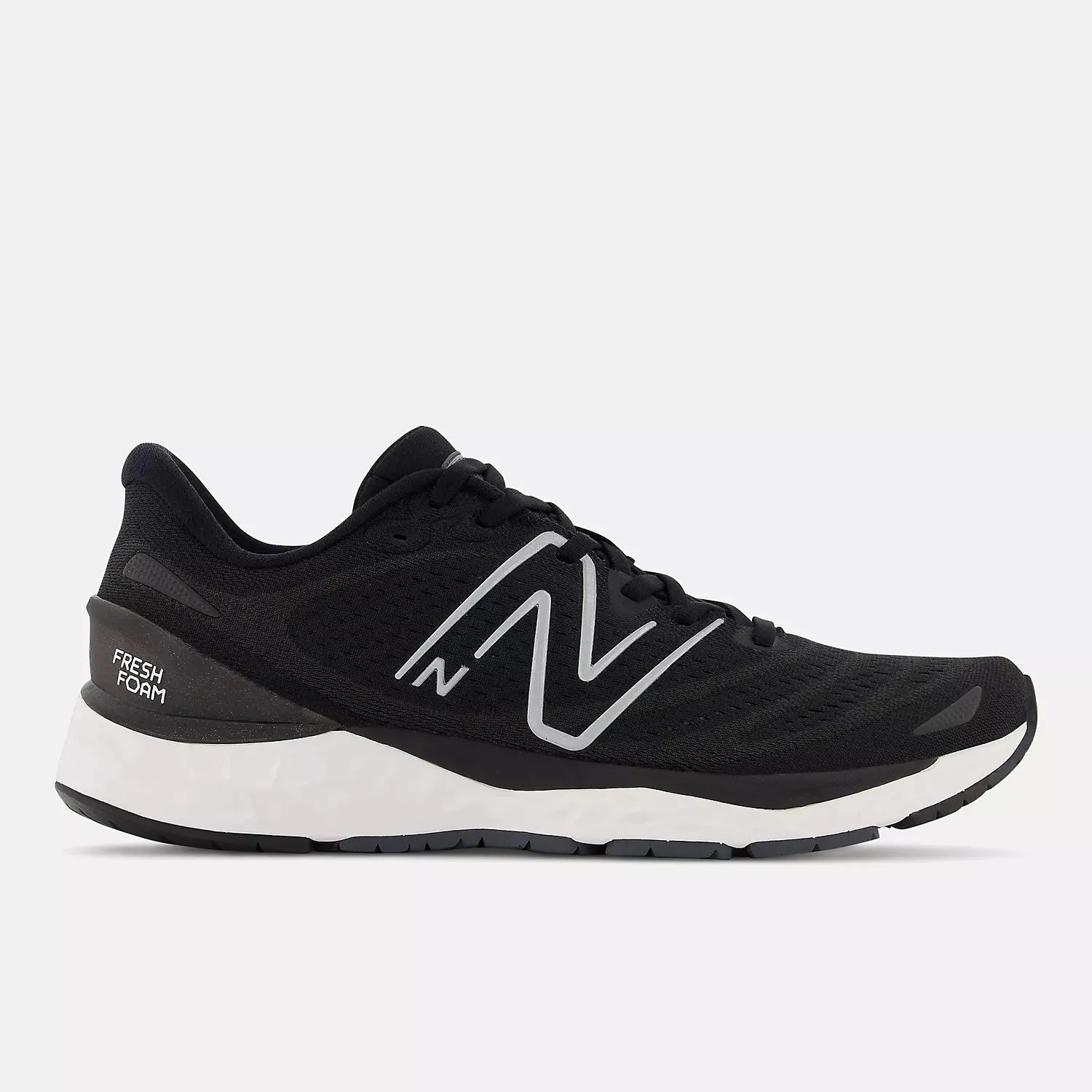 Men's Wide Fit New Balance MSOLVBW4 Running/Walking Trainers - Black/White