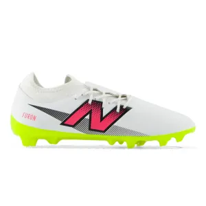 New Balance Furon Dispatch V7  FG Football Boots 2E (White/Black/Fluro Yellow)