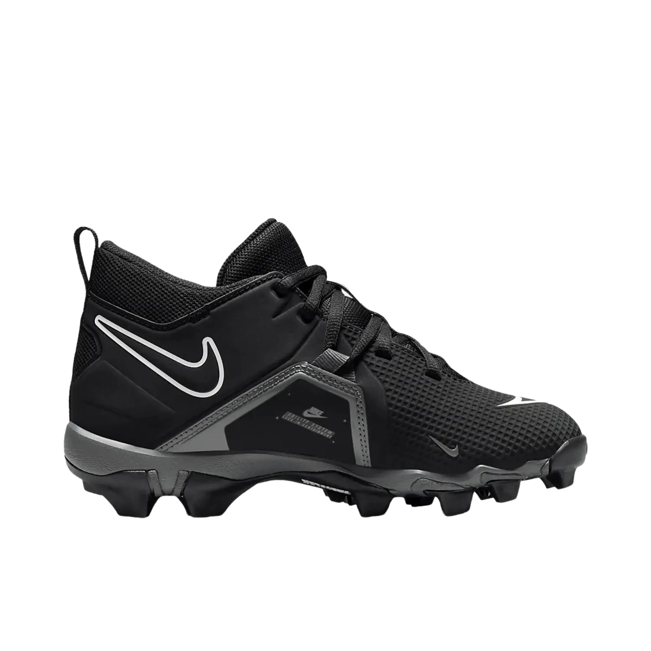 Nike Alpha Menace 3 Shark BG Wide Youth Football Cleats Black