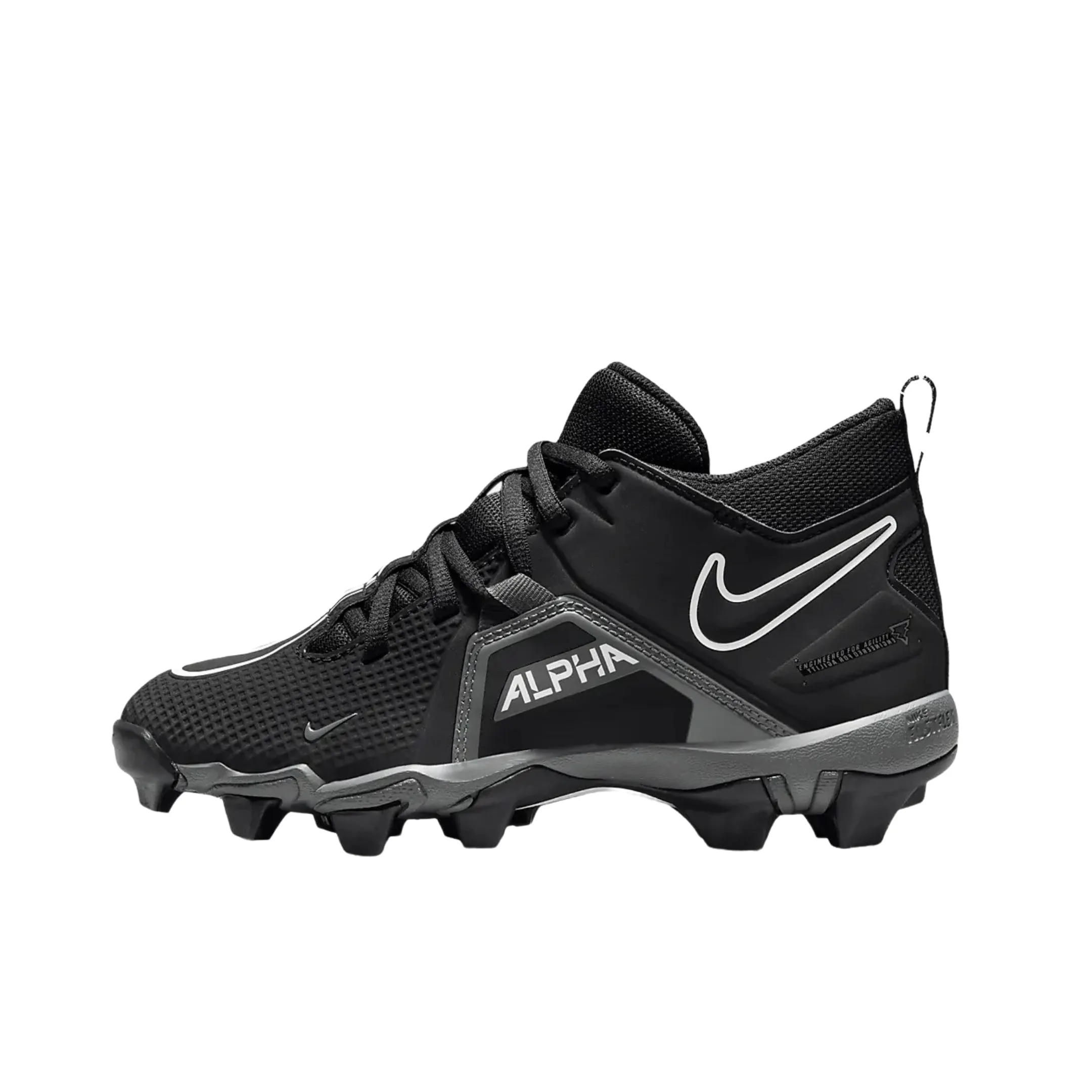 Nike Alpha Menace 3 Shark BG Wide Youth Football Cleats Black