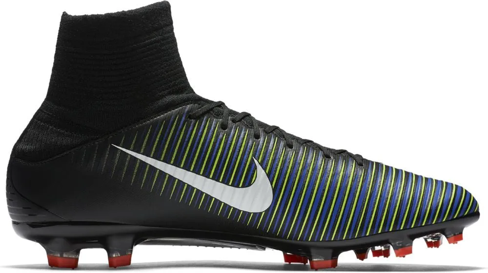 Nike Mercurial Veloce III Dynamic Fit FG Soccer Boots - Black/Electric Green