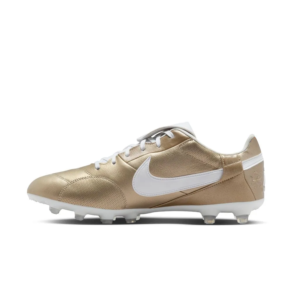 Nike Premier 3 FG Football Boots (Metallic Gold/White)