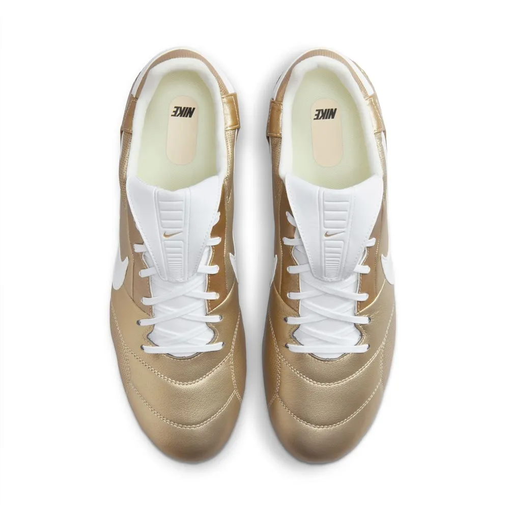 Nike Premier 3 FG Football Boots (Metallic Gold/White)