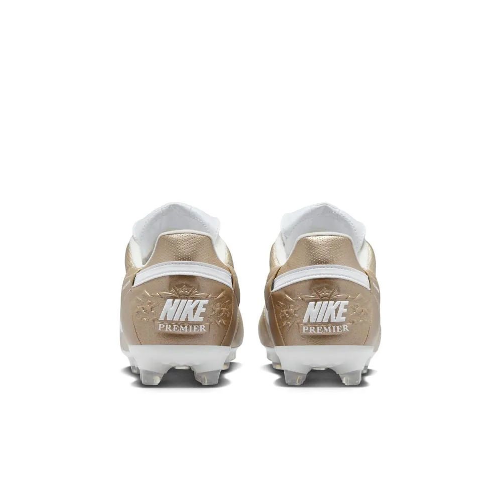 Nike Premier 3 FG Football Boots (Metallic Gold/White)