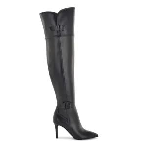 Nine West Flye Over the Knee Heeled Boots Women - BLK