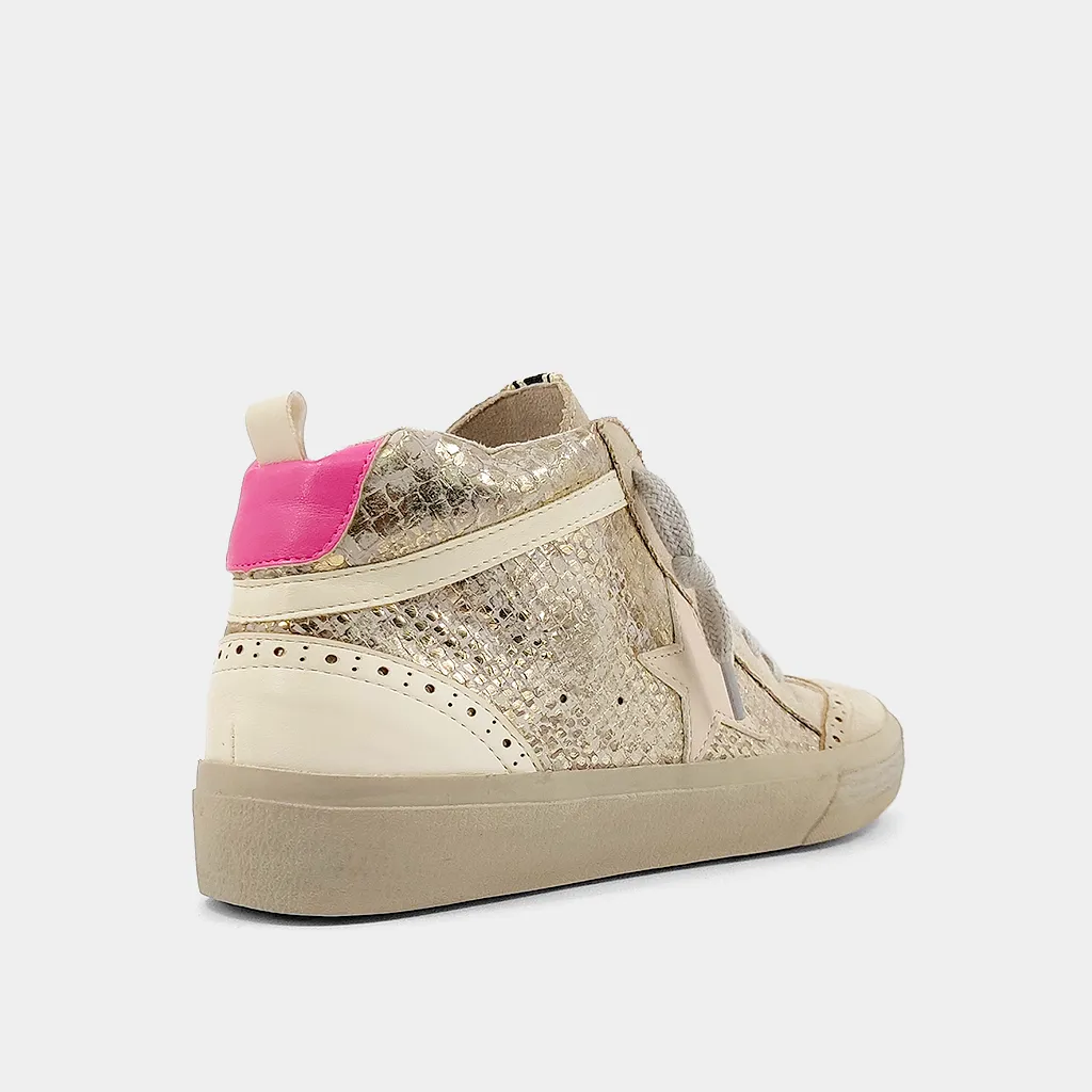 Paulina Sneaker • Gold Snake