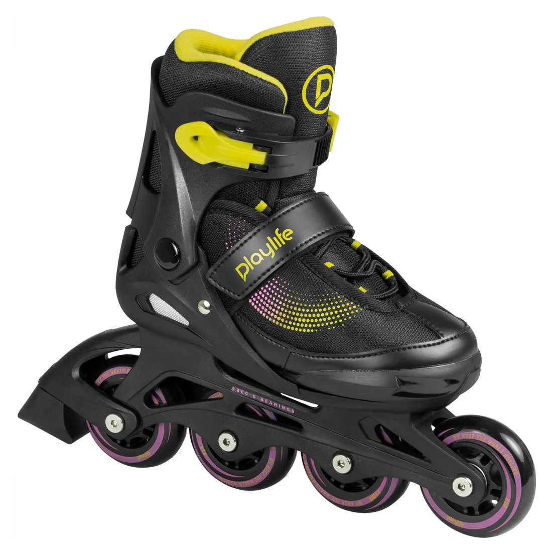 Playlife Joker Adjustable Skate - Yellow Glow