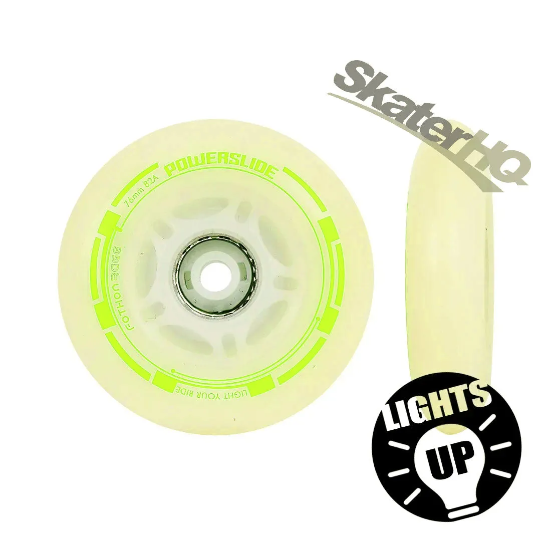 Powerslide Fothon Rage LED Green 76mm 2pk