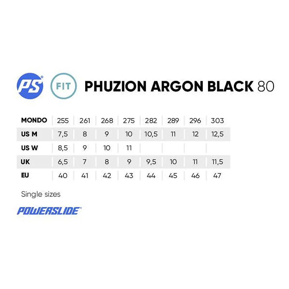 Powerslide Phuzion Argon 80 Black