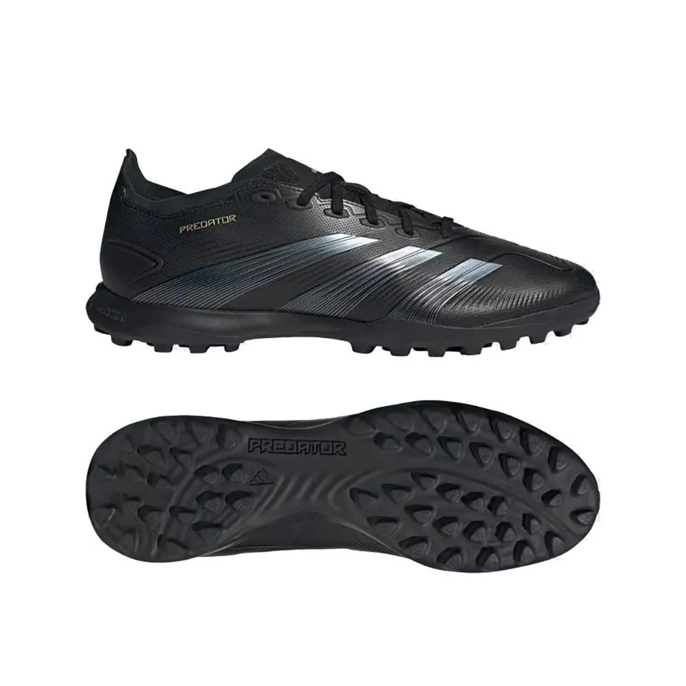 Predator League TF Soccer Shoe - Core Black/Carbon/Gold Metallic - Regular (D)