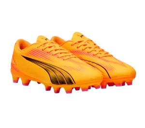 Puma Kids Football Boots Ultra Play FG/AG Jr Sun Stream/Black/Sunset Glow