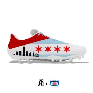 "Chicago" Under Armour Blur Smoke MC Football Cleats