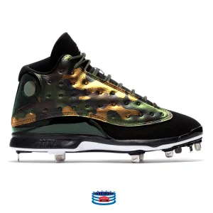 "Gold Army" Jordan 13 Retro Cleats