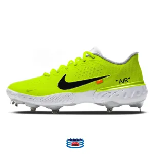 "Volt Force OW" Nike Alpha Huarache Elite 3 Low Cleats