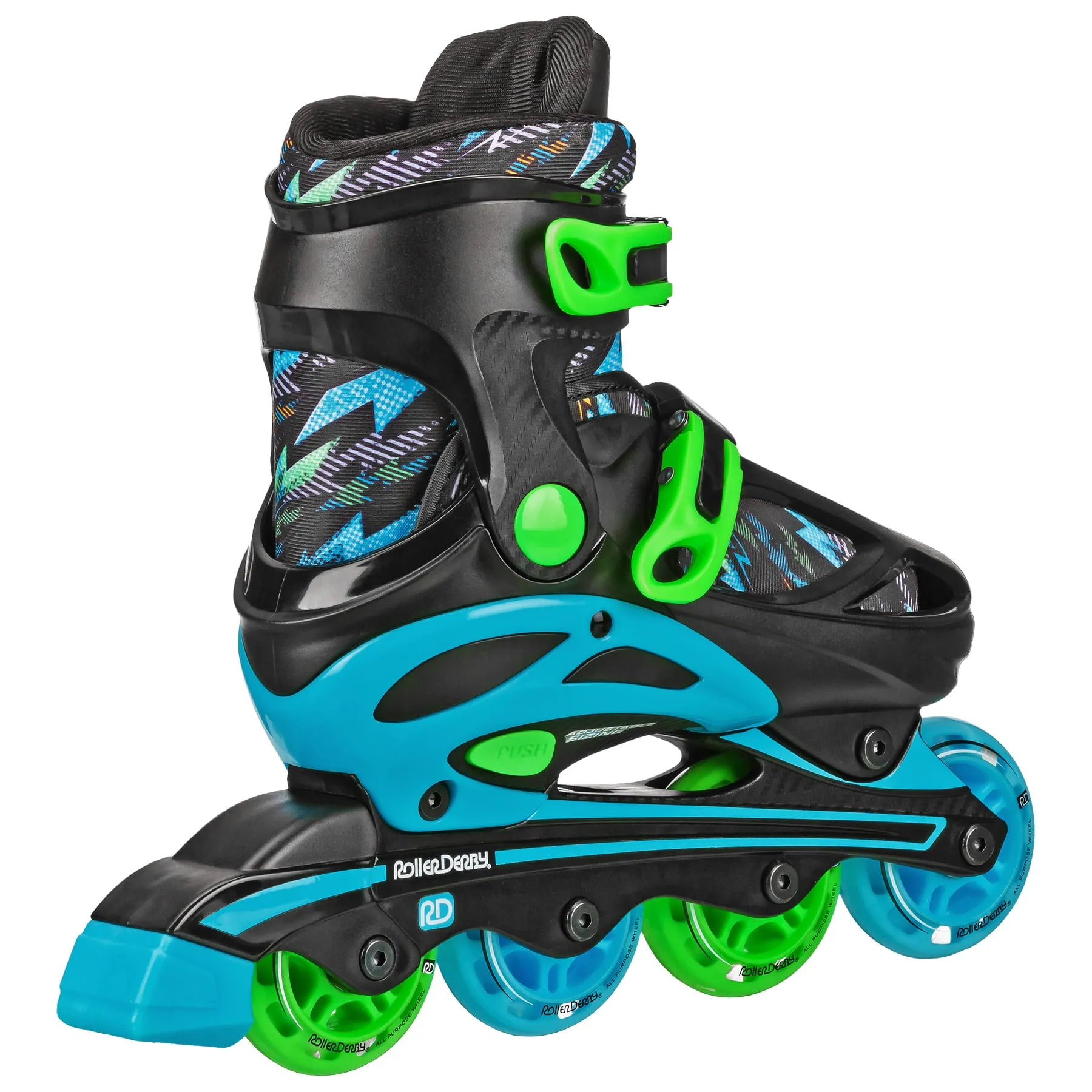 RDS Sprinter Boy's 2-in-1 Quad Skates - Lightning