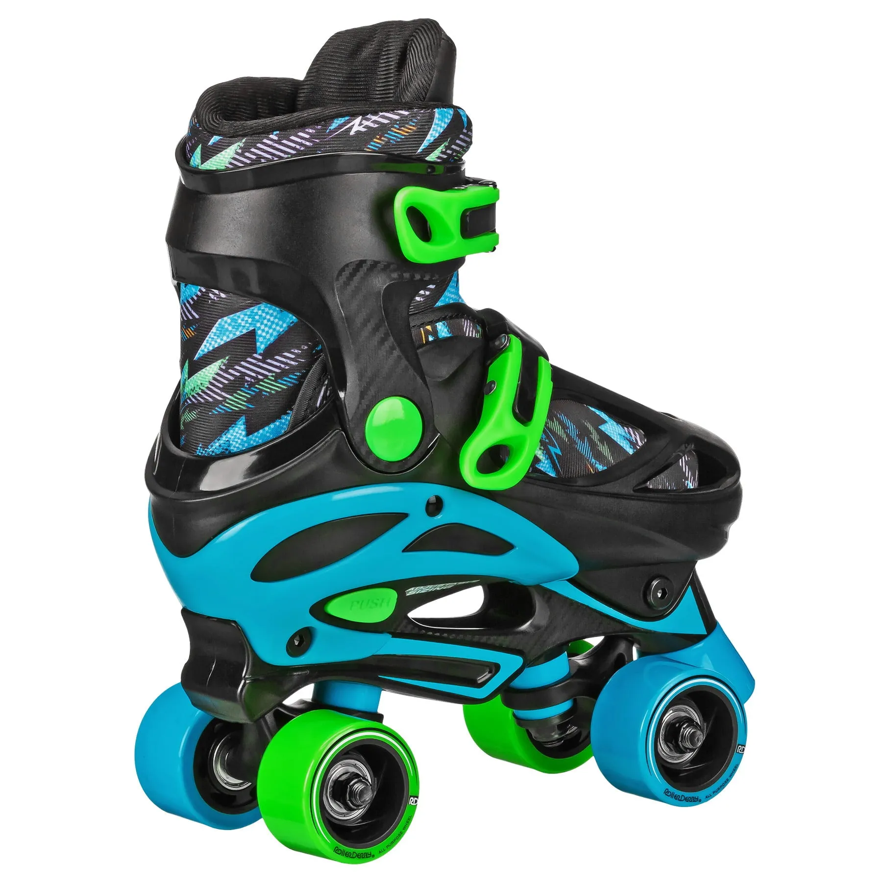 RDS Sprinter Boy's 2-in-1 Quad Skates - Lightning