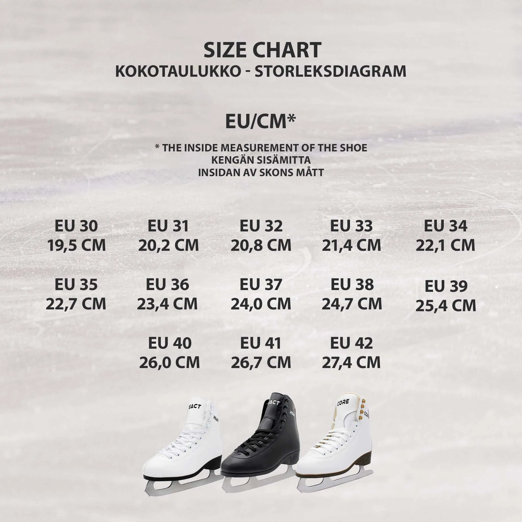 React Figure Skates, black