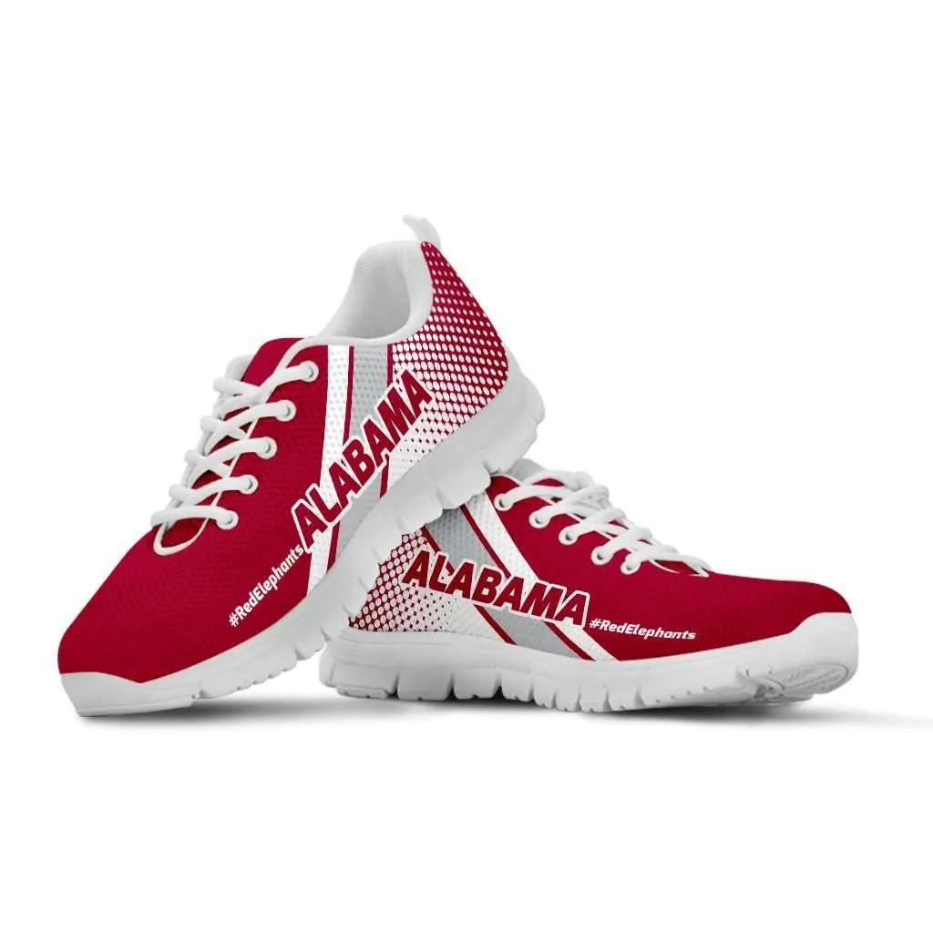 #RedElephants Alabama Fan Mesh Fabric Running Shoes