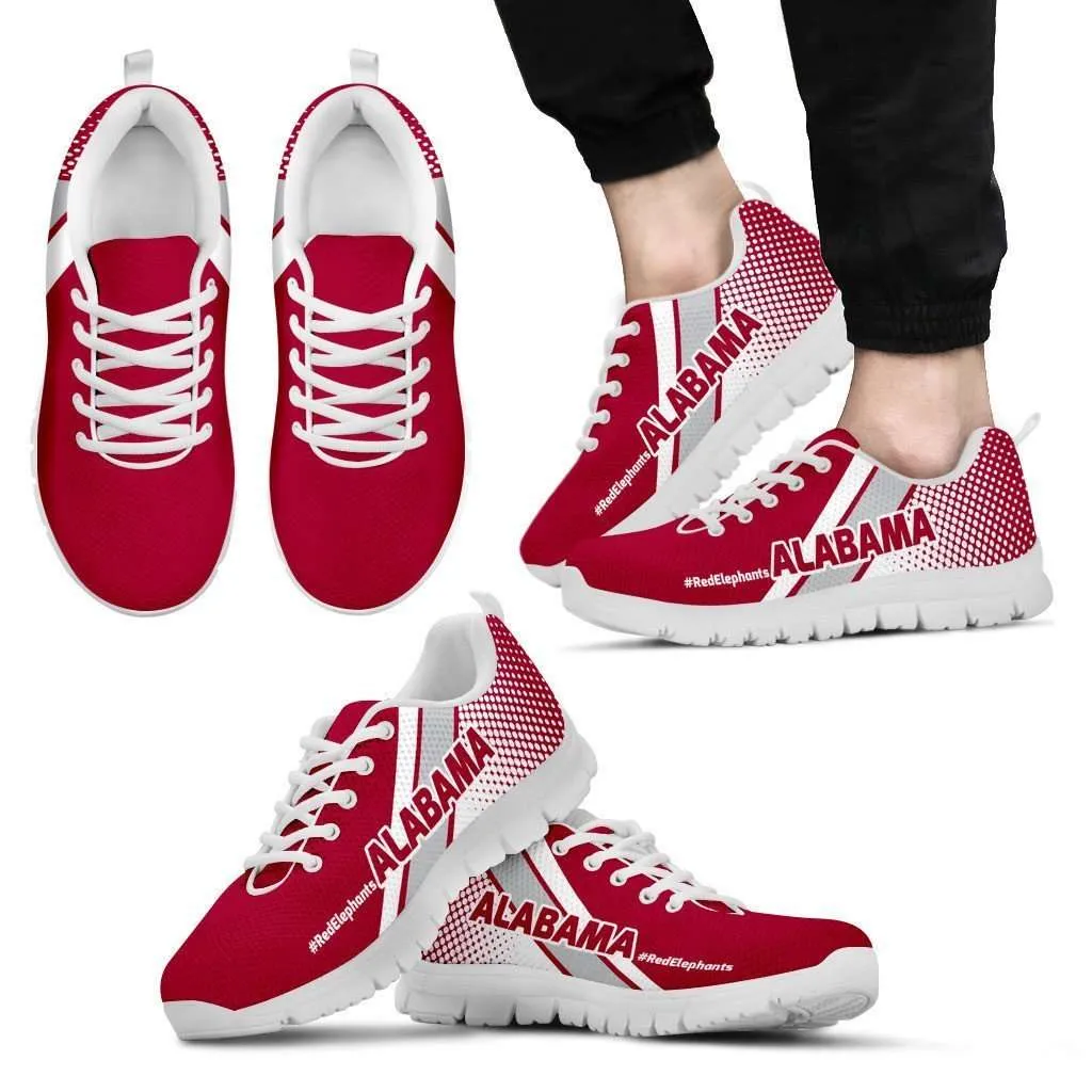 #RedElephants Alabama Fan Mesh Fabric Running Shoes