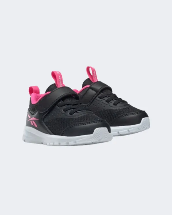 Reebok Rush Runner 4 Td Infant-Girls Running Shoes Black/Pink Gw1251