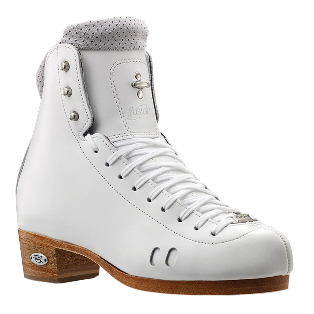 Riedell 2010 Fusion White Skating Boots Stiffness Rating 90