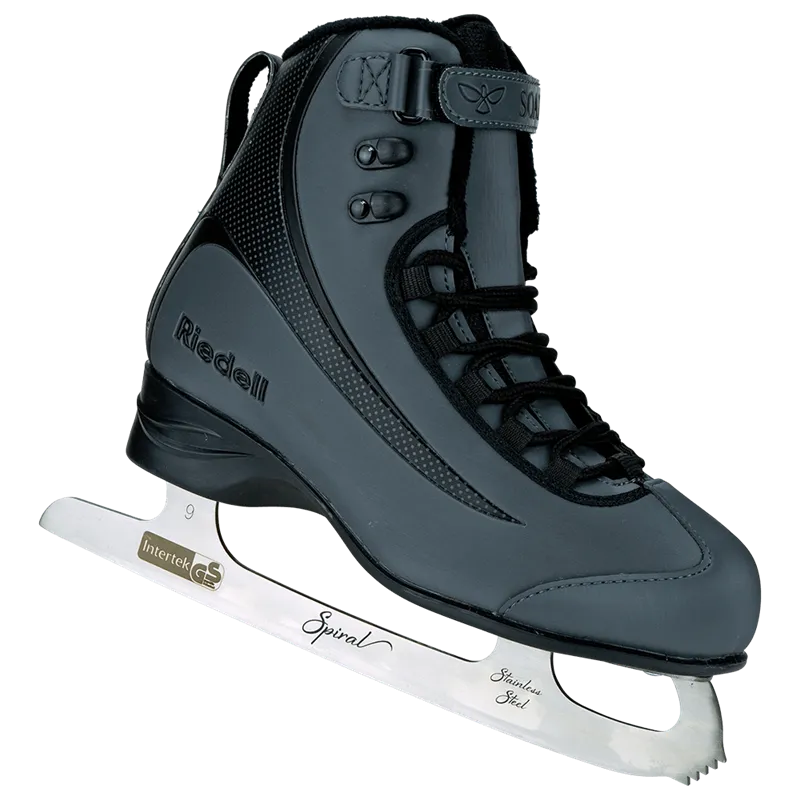 Riedell Soar Figure Skates with Blades - Onyx