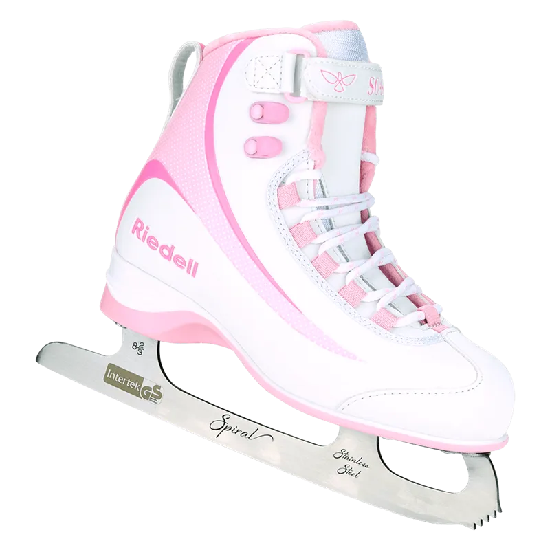 Riedell Soar Figure Skates with Blades - Pink