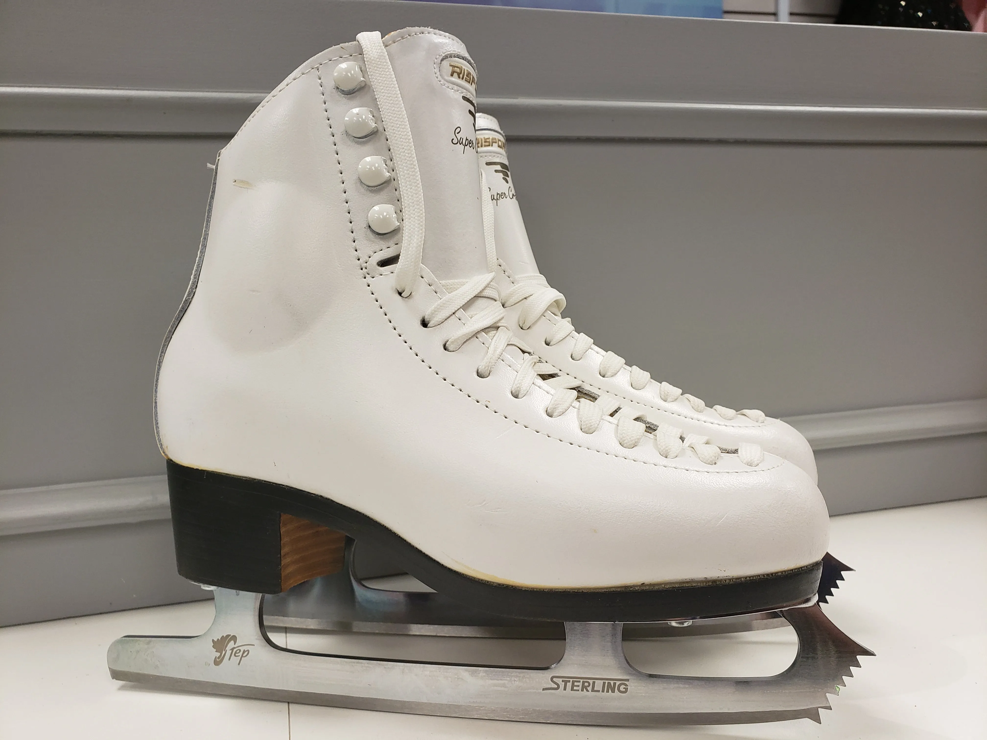 Risport Super Cristallo Figure Skates with Sterling Blades Size 230B