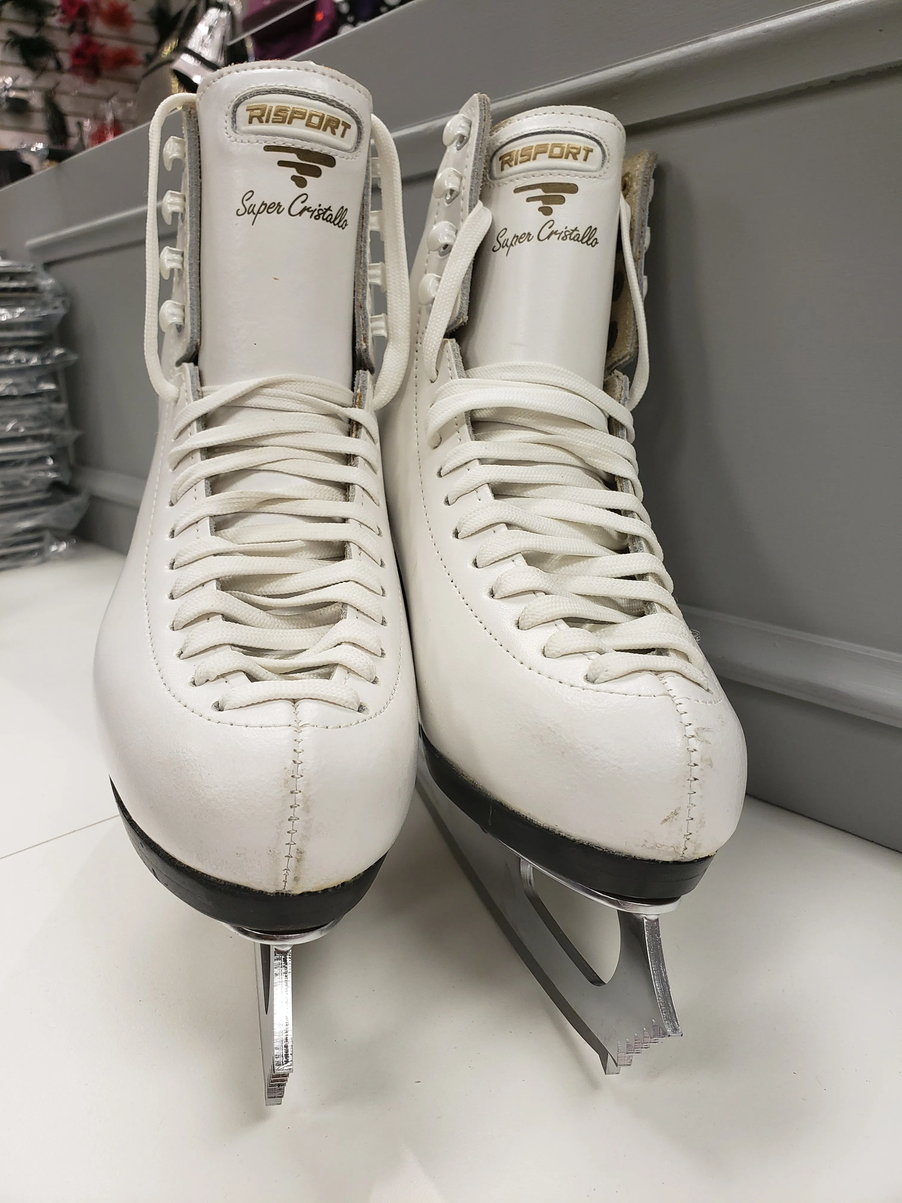 Risport Super Cristallo Figure Skates with Sterling Blades Size 230B