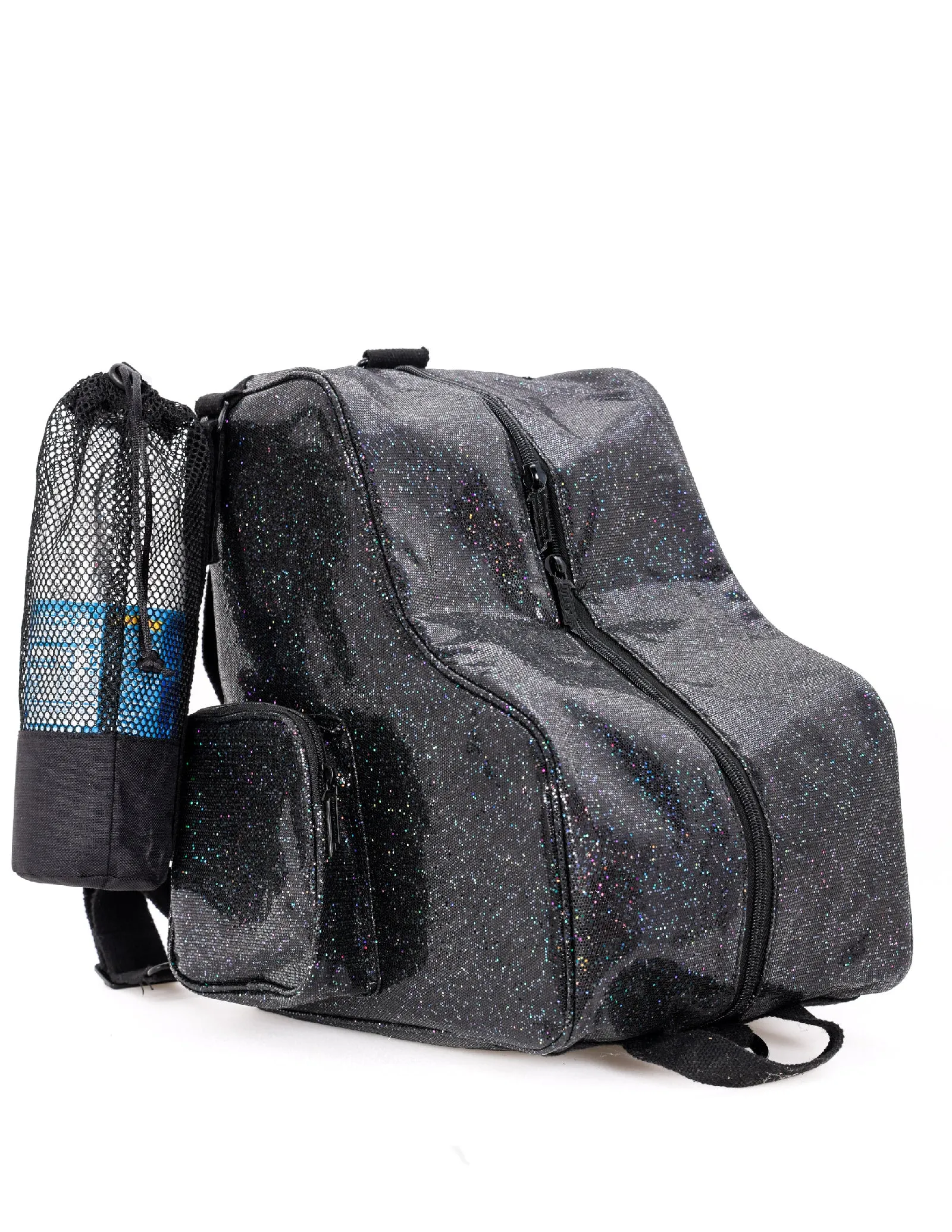 Roller Skate Backpack | Freewheelin' | Glam Glitter Rainbow Black