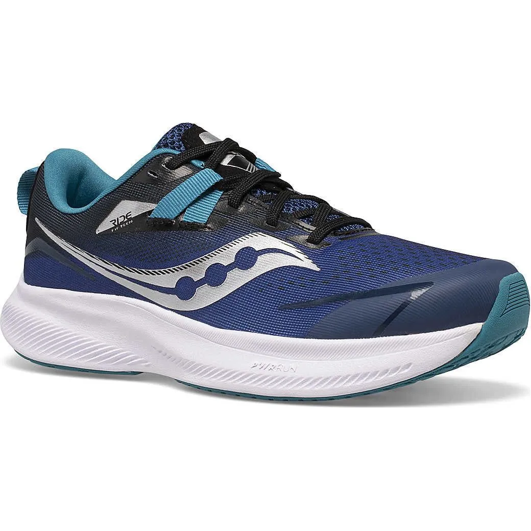 Saucony Ride 15 Junior Running Shoes - Blue