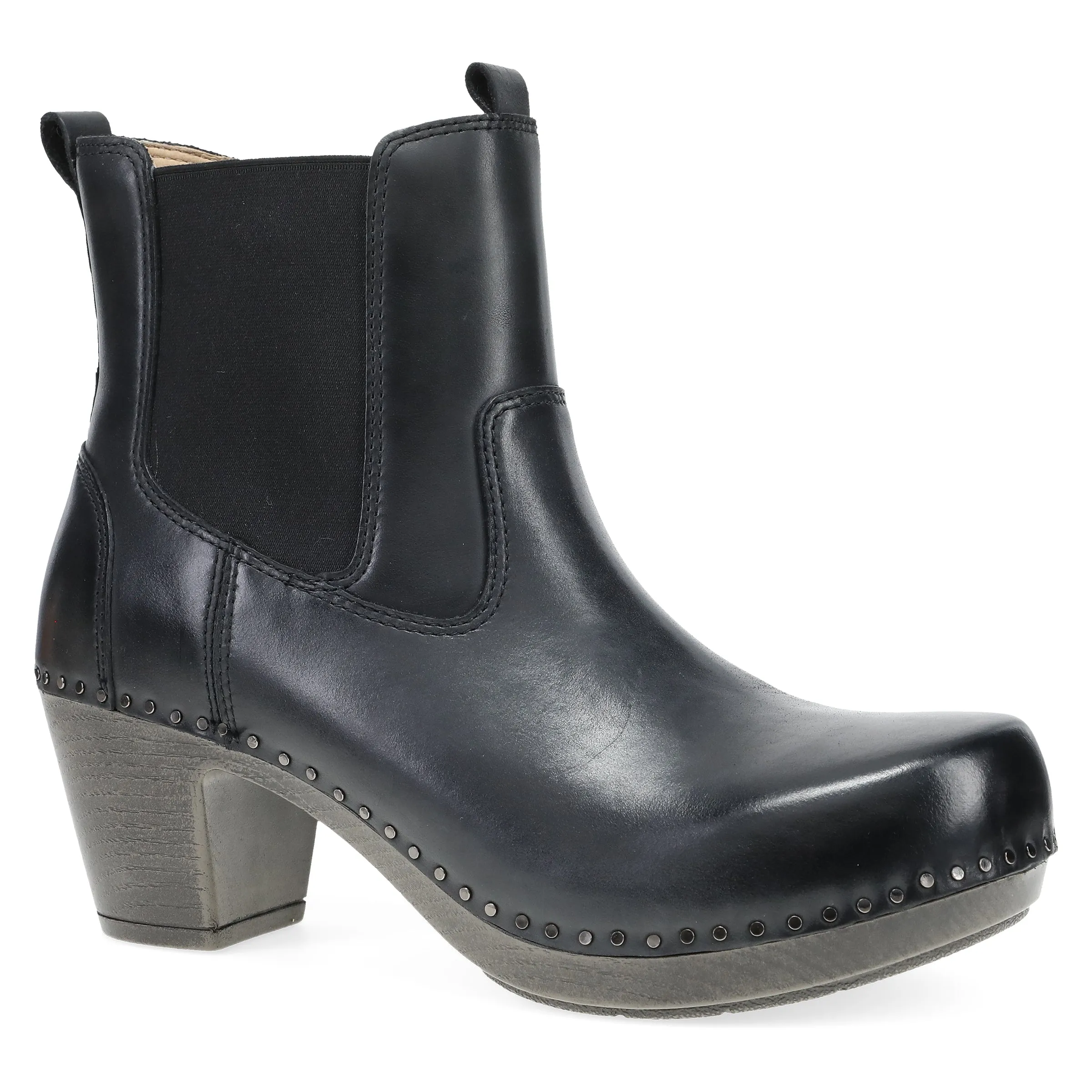 Shayna Black Burnished Calf