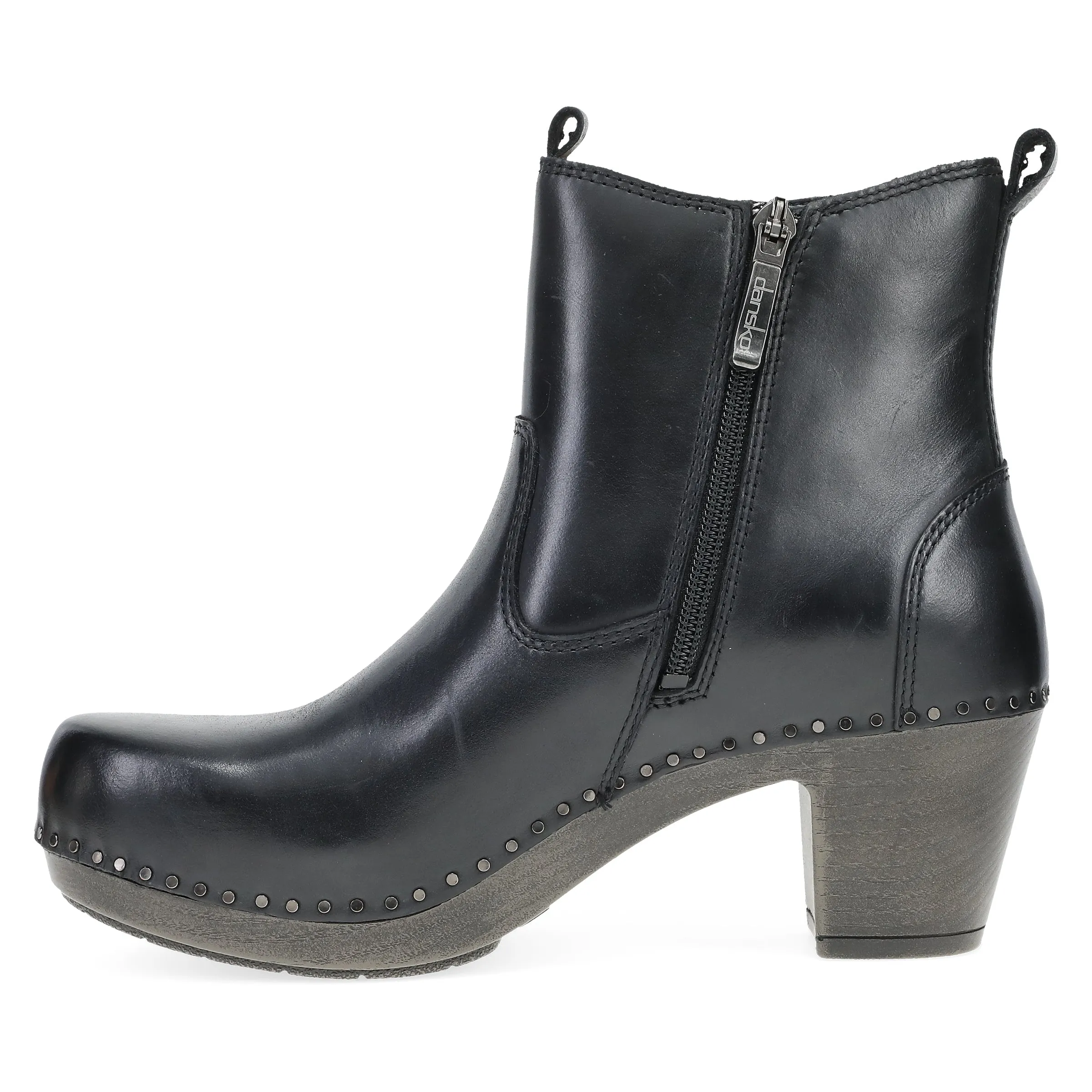 Shayna Black Burnished Calf