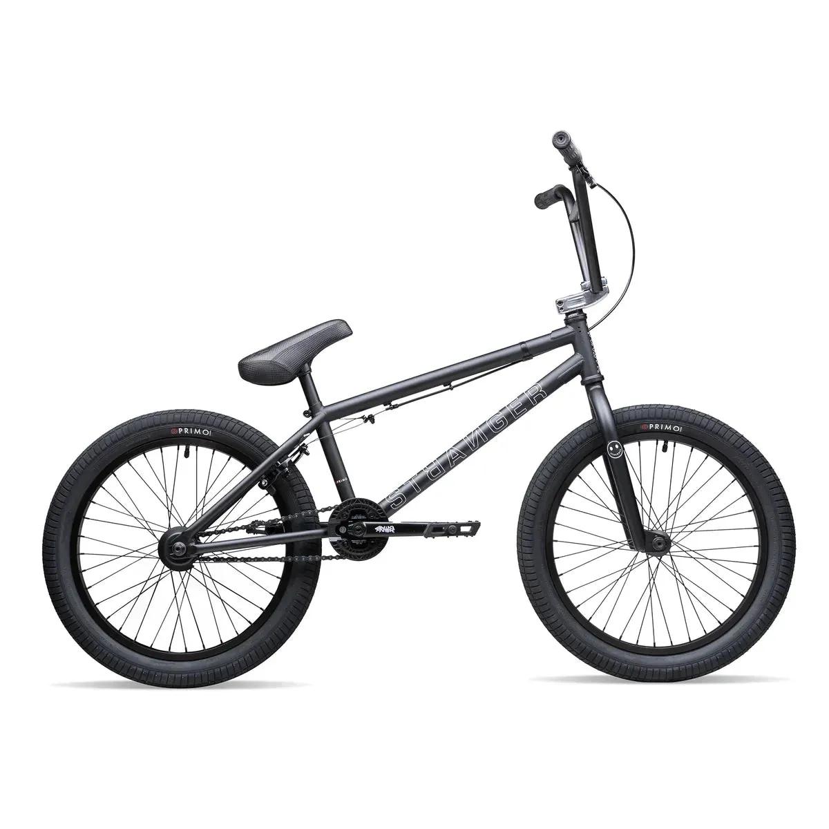 Stranger Level 20.75″ Complete BMX Bike LHD Cassette - Matt Black