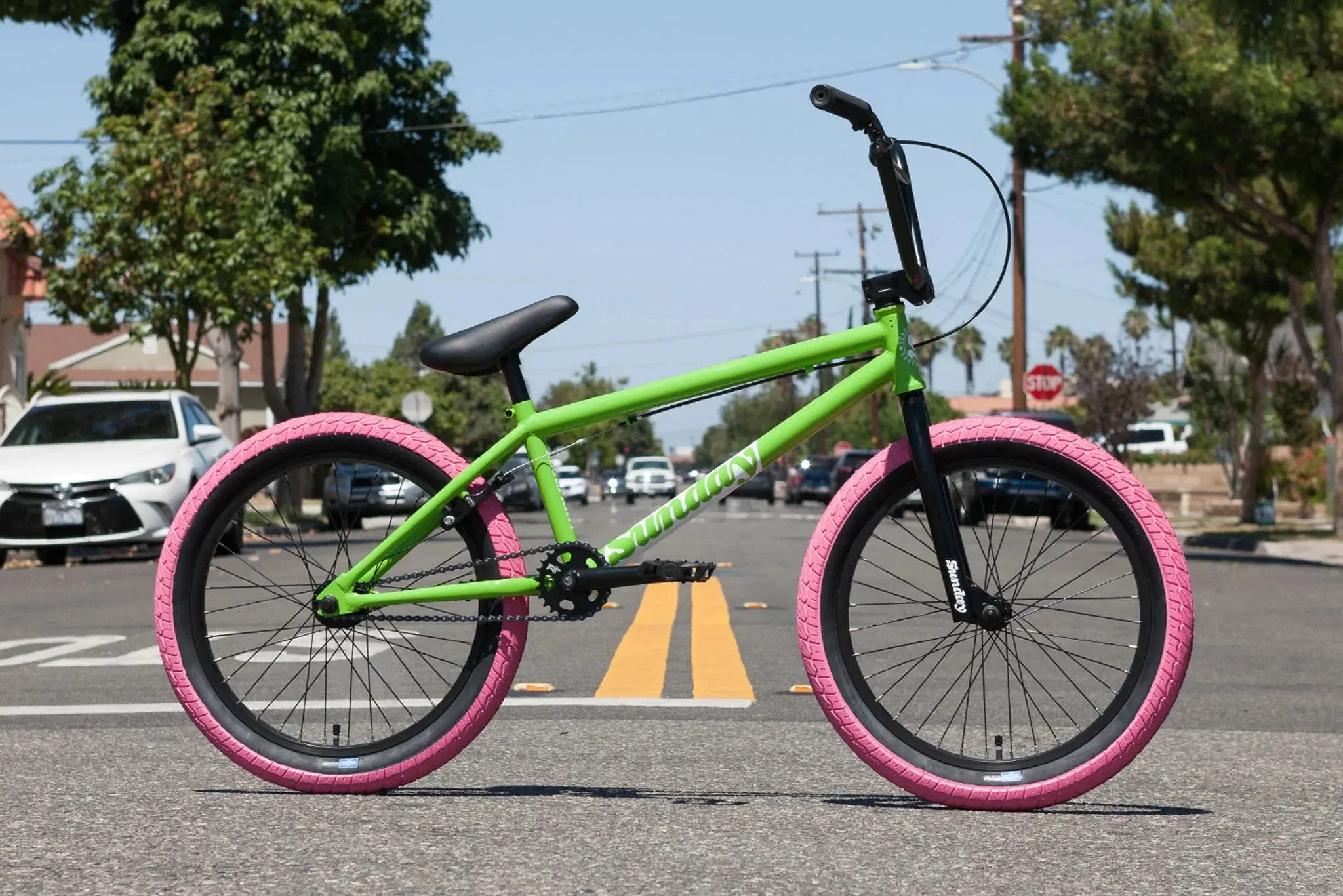 Sunday 2023 Blueprint 20.5″ Complete BMX Bike - Gloss Watermelon Green