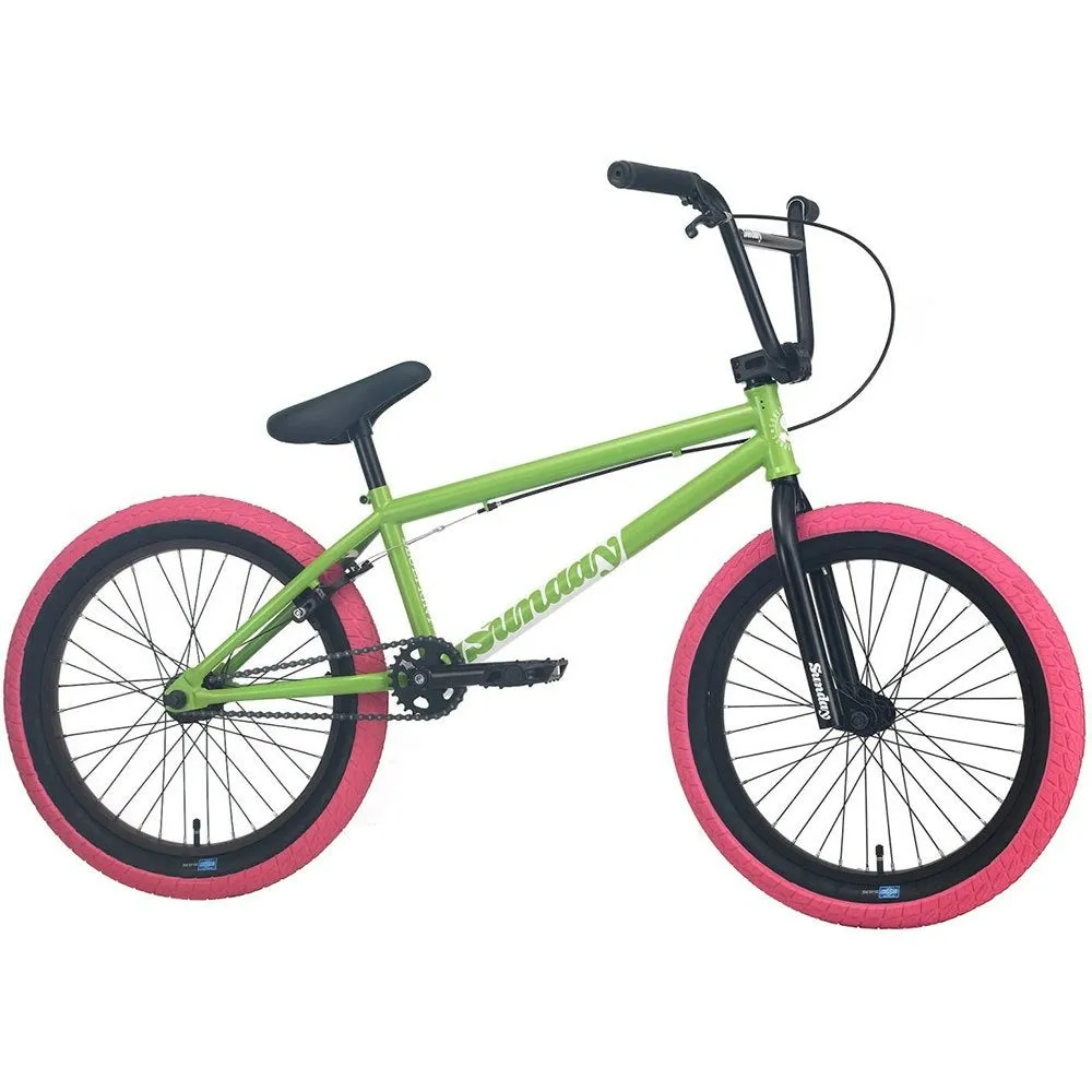 Sunday 2023 Blueprint 20.5″ Complete BMX Bike - Gloss Watermelon Green