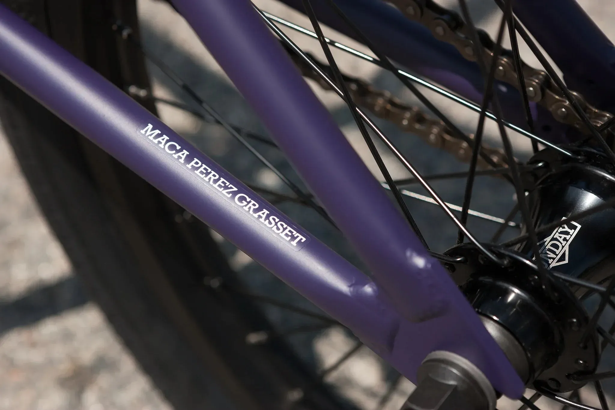 Sunday 2023 Forecaster Park Maca Perez Grasset Signature 20.5″ Complete BMX Bike - Matte Midnight Purple