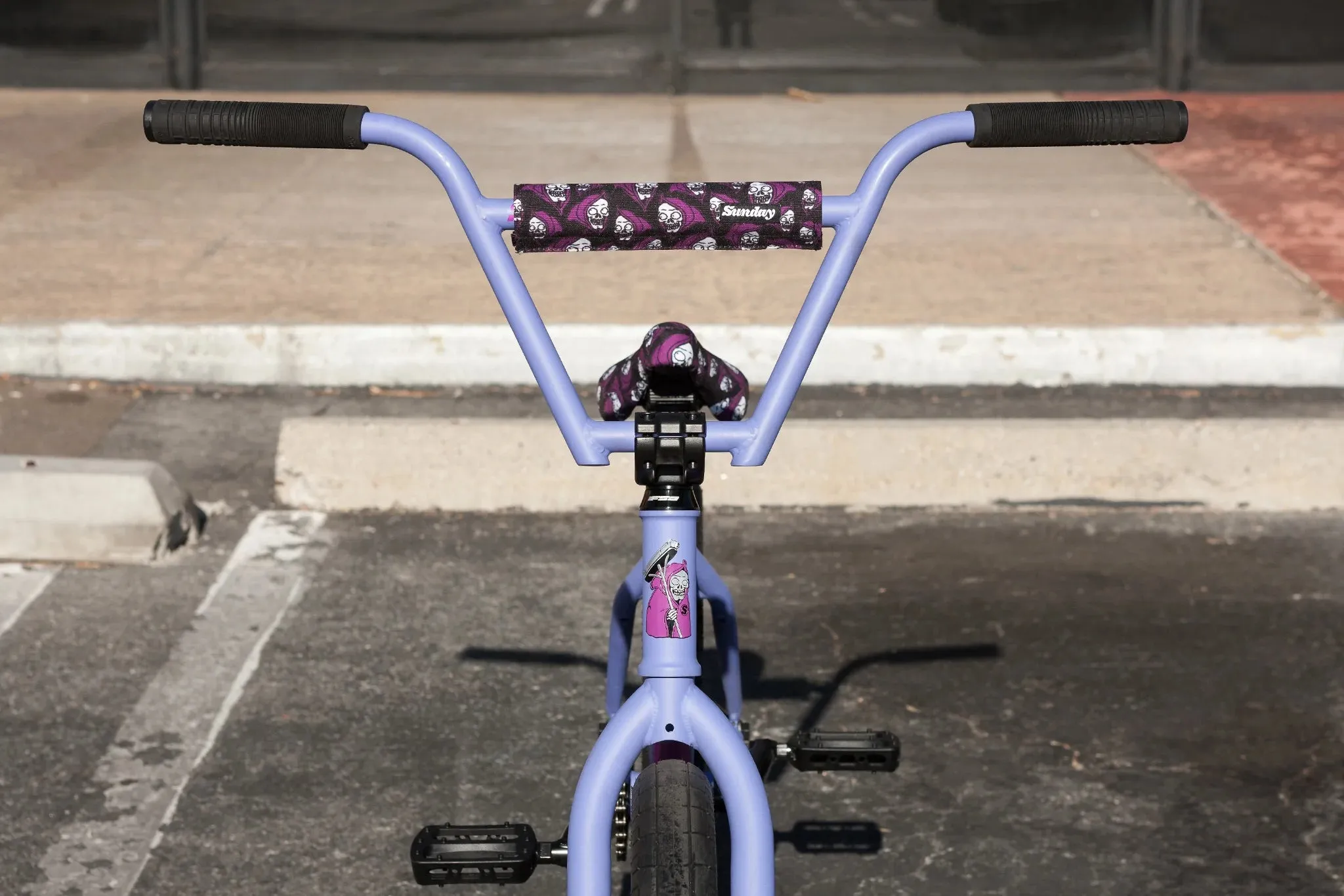 Sunday 2023 Street Sweeper Jake Seeley Signature 20.75″ Complete BMX Bike - Matte Blue Lavender (LHD)