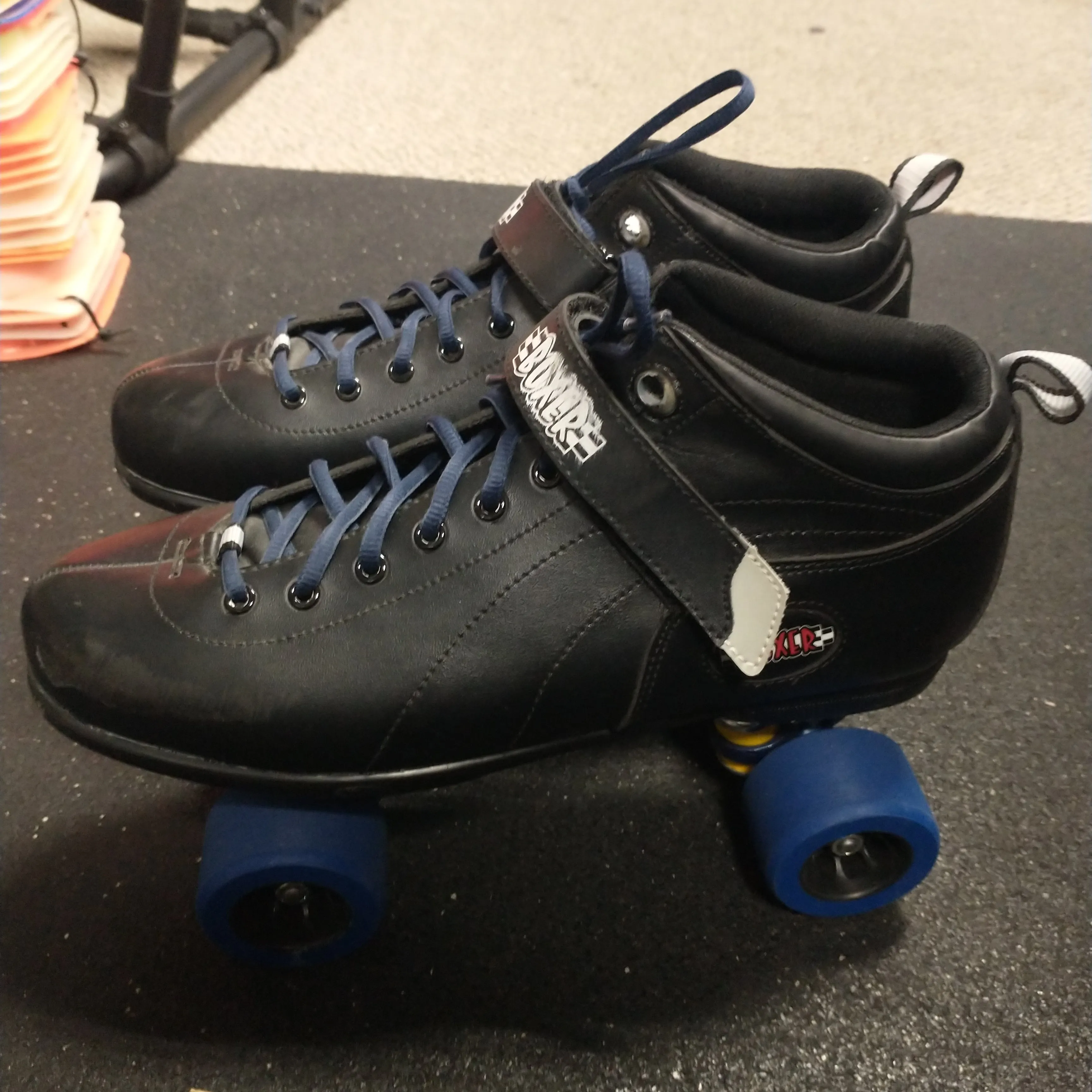 Sure-Grip International Boxer Black Mens Skate Size 12 Derby Skates Complete