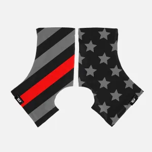 Tactical Thin Red Line USA Flag Spats / Cleat Covers