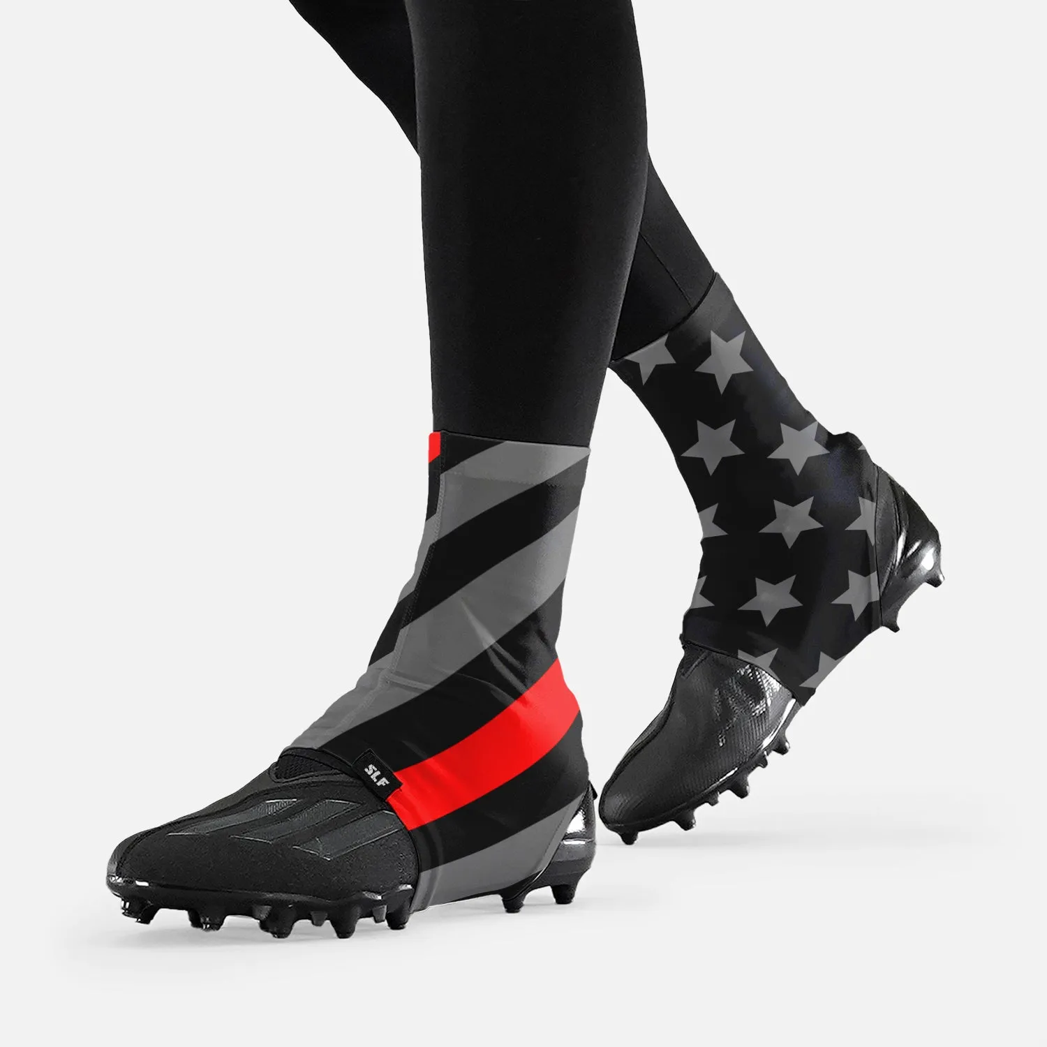 Tactical Thin Red Line USA Flag Spats / Cleat Covers