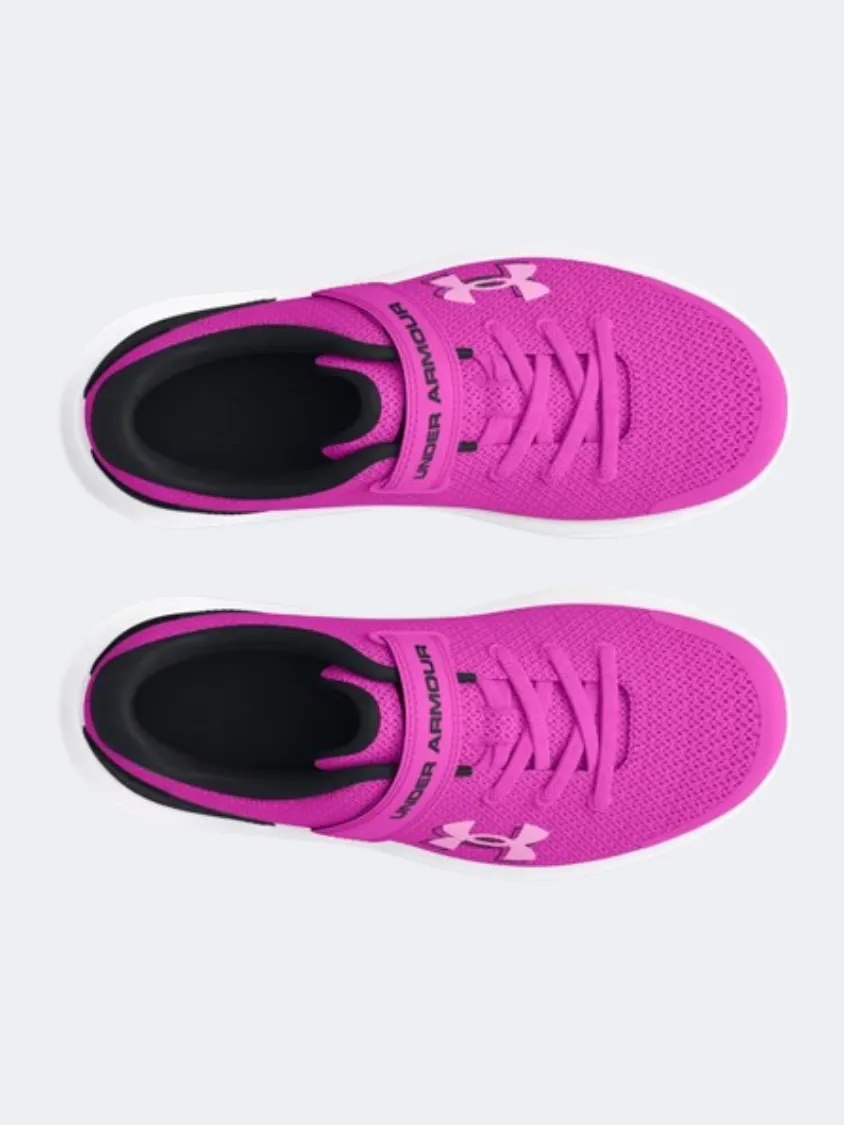 Under Armour Gps Surge 4 Ac Ps-Girls Running Shoes Magenta/Black/Pink