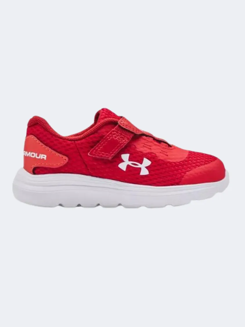 Under Armour Inf Surge 2 Infant Running Shoes Red/White