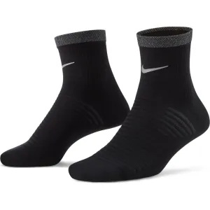 Unisex Spark Lightweight Running Ankle Socks - Black