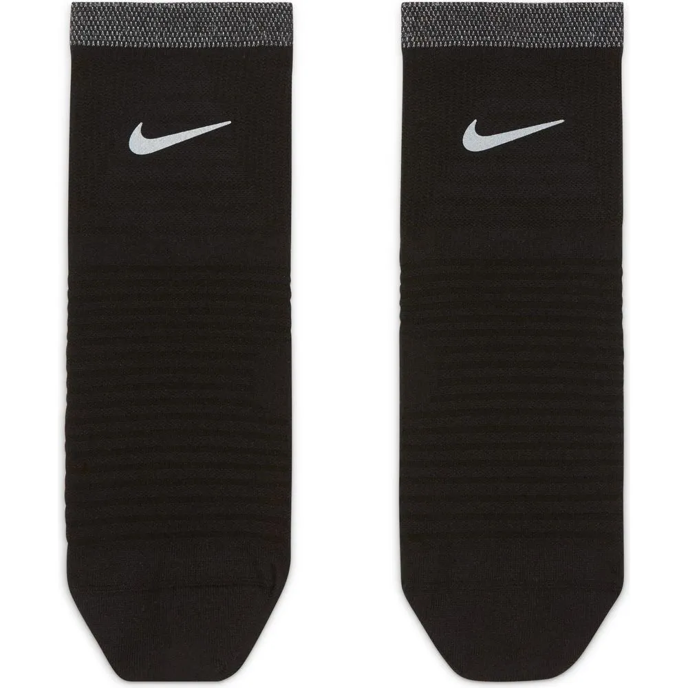 Unisex Spark Lightweight Running Ankle Socks - Black